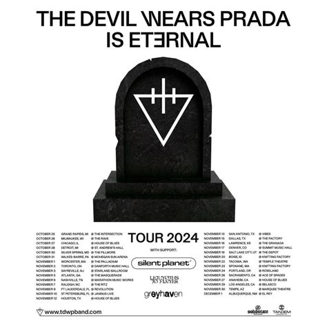 the devil wears prada 2019 tour|the devil wears Prada concert.